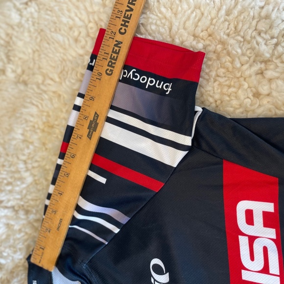 PEARL IZUMI Cycling Jersey, Navy, Red, White, Women's Large, Club Fit, Full Zip - Picture 4 of 5